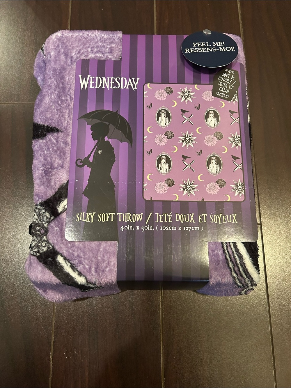 Wednesday Silky Soft Throw - Purple
